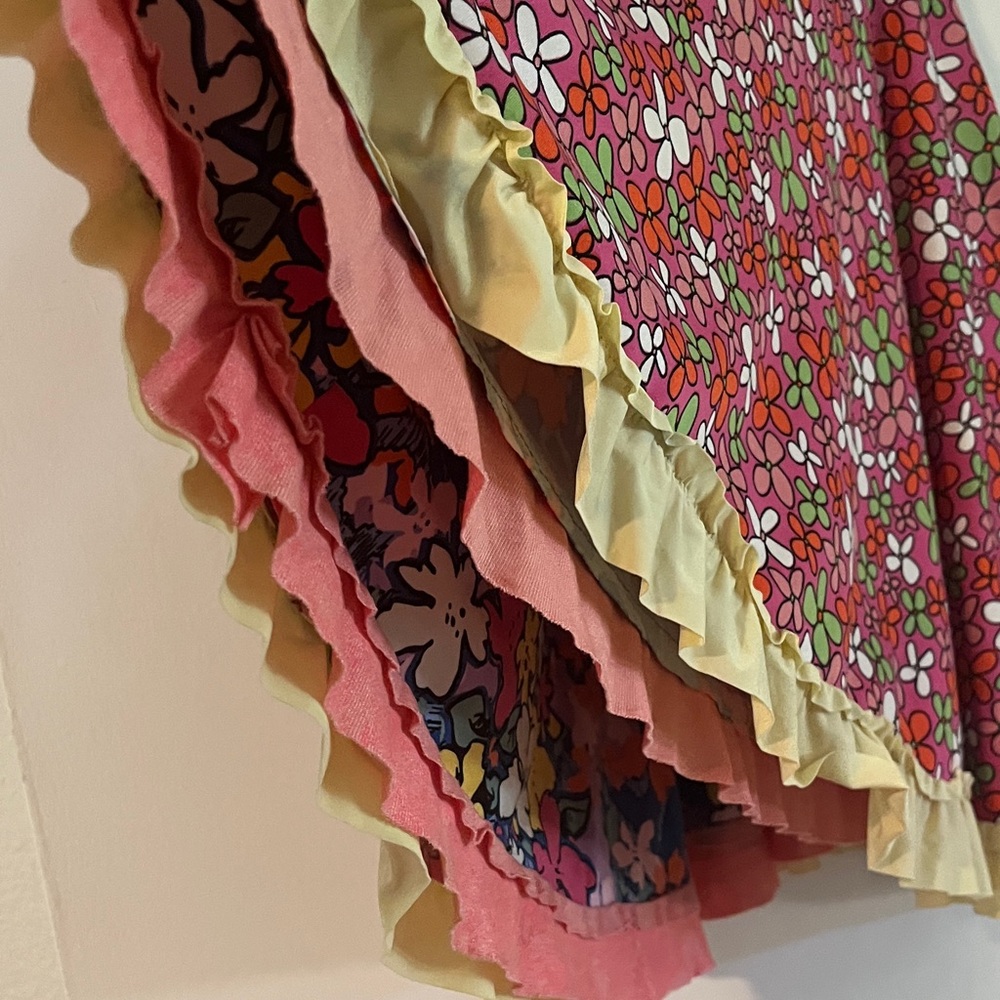 Twirly Girl original reversible Colorful Floral Kids Dress - Picture 8 of 10